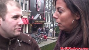 Real euro tourist eats dutch hookers pussy