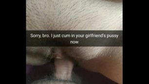 Your college girlfriend not so innocent and soon some guy cumming in her pussy&excl; - Cuckold Captions - Milky Mari